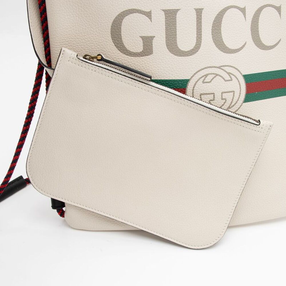Gucci Leather Logo Drawstring Backpack - Picture 11 of 15